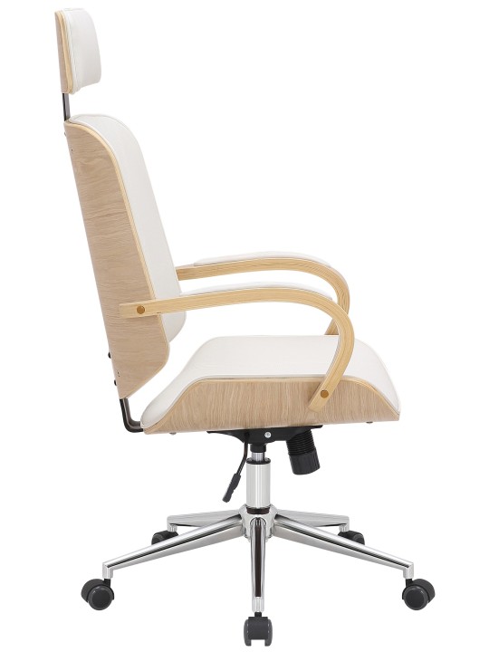 Chaise de bureau Dayton, naturel/blanc Chaise de bureau Dayton, naturel/blanc