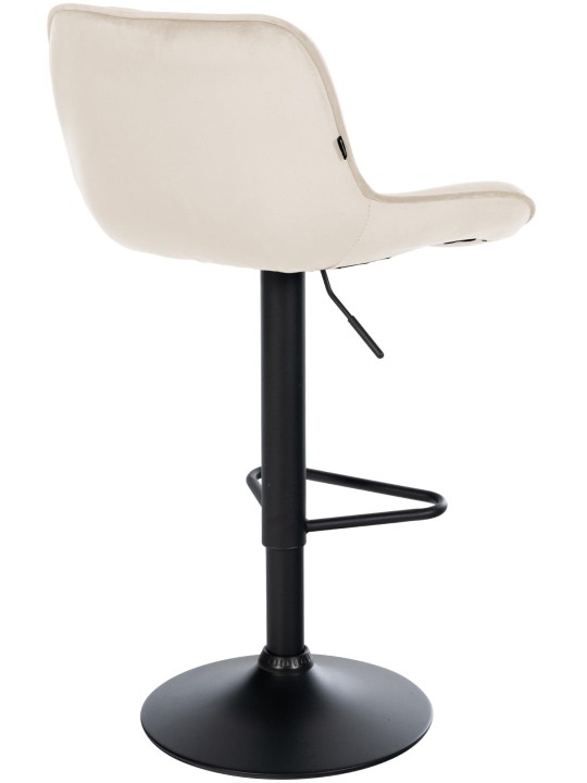 Tabouret de bar Kasson velours, crème Tabouret de bar Kasson velours, crème