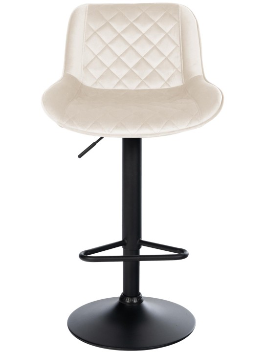 Tabouret de bar Kasson velours, crème Tabouret de bar Kasson velours, crème