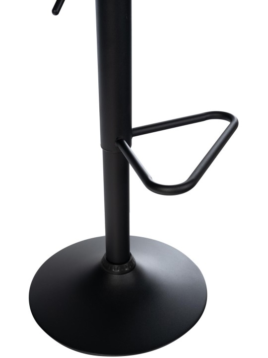 Tabouret de bar Kasson velours, gris