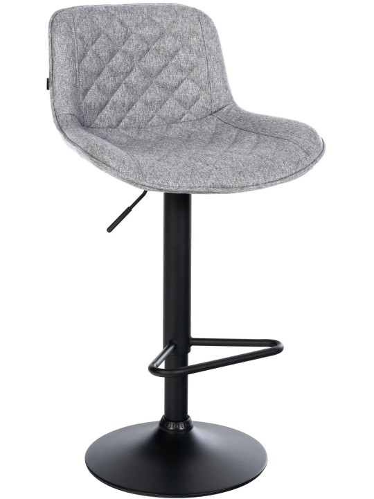 Tabouret de bar Kasson tissu, gris Tabouret de bar Kasson tissu, gris