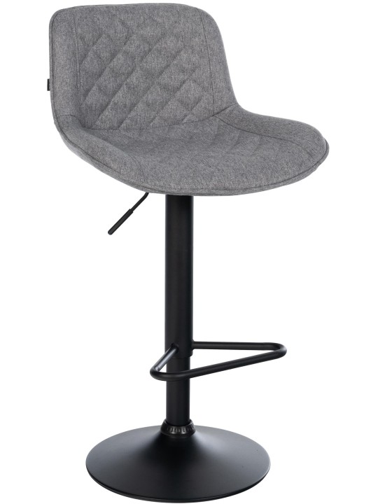 Tabouret de bar Kasson tissu, gris foncé Tabouret de bar Kasson tissu, gris foncé