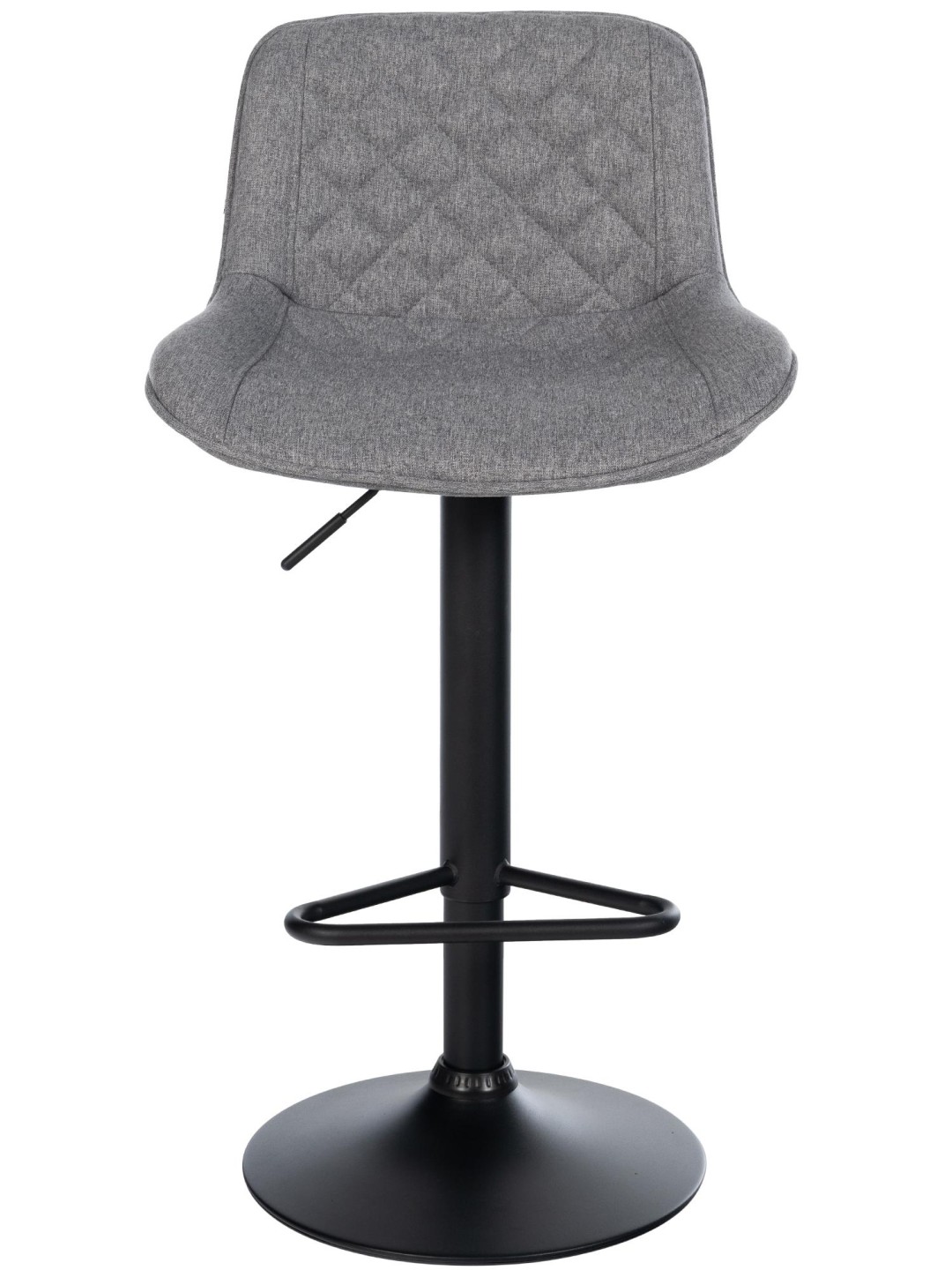 Tabouret de bar Kasson tissu, gris foncé