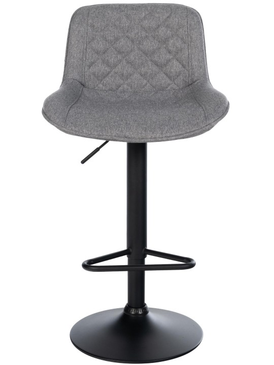 Tabouret de bar Kasson tissu, gris foncé Tabouret de bar Kasson tissu, gris foncé