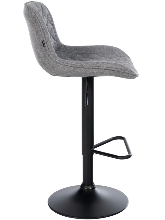 Tabouret de bar Kasson tissu, gris foncé Tabouret de bar Kasson tissu, gris foncé