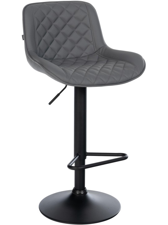 Tabouret de bar Kasson simili cuir, gris Tabouret de bar Kasson simili cuir, gris