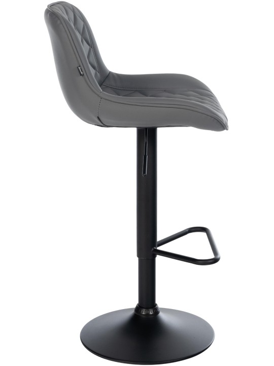 Tabouret de bar Kasson simili cuir, gris Tabouret de bar Kasson simili cuir, gris