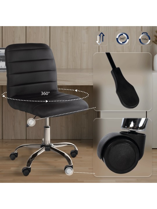 Tabouret de travail Redding simili cuir, brun Tabouret de travail Redding simili cuir, brun