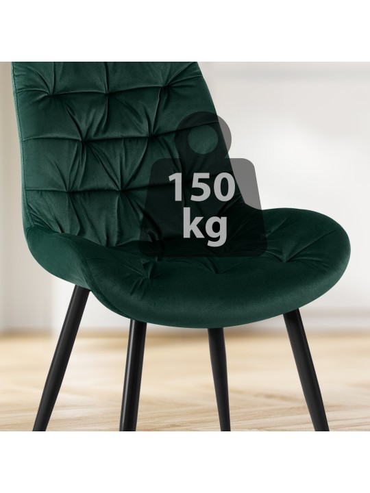 Lot de 2 chaises de salle à manger Rossford, vert Lot de 2 chaises de salle à manger Rossford, vert