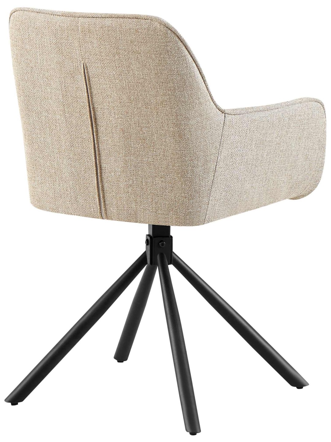 Lot de 2 chaises Tipton tissu, taupe