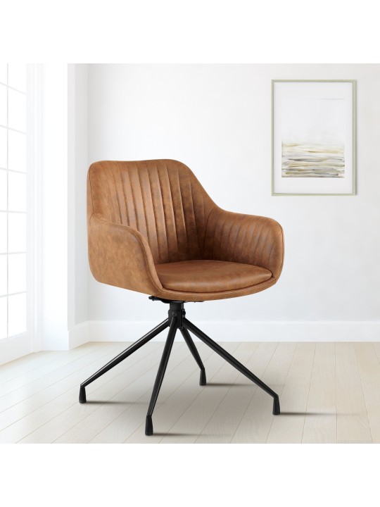 Lot de 2 chaises de salle à manger Welby Vintage, brun clair Lot de 2 chaises de salle à manger Welby Vintage, brun clair