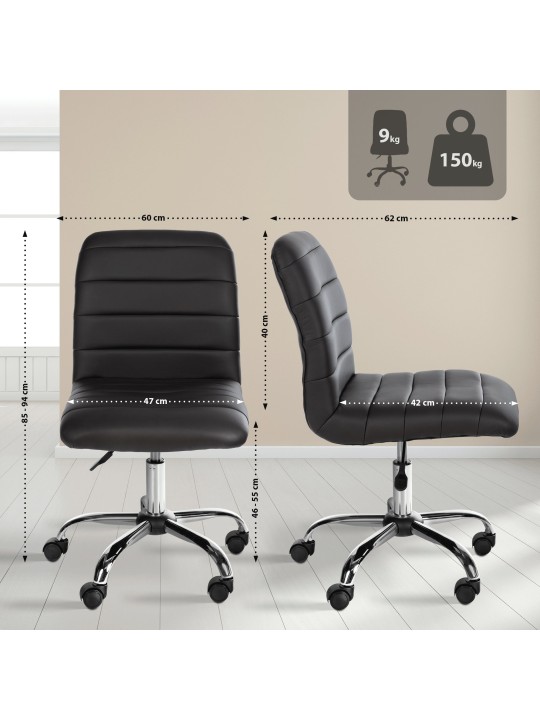 Tabouret de travail Redding simili cuir, brun Tabouret de travail Redding simili cuir, brun