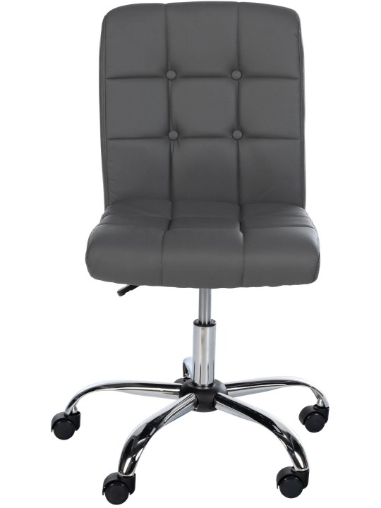 Tabouret de travail Trenton simili cuir, gris Tabouret de travail Trenton simili cuir, gris