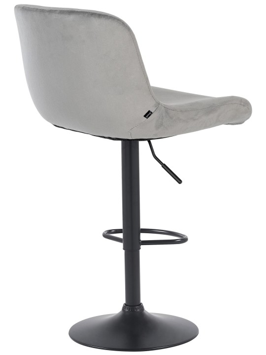 Lot de 2 tabourets de bar Solon, gris