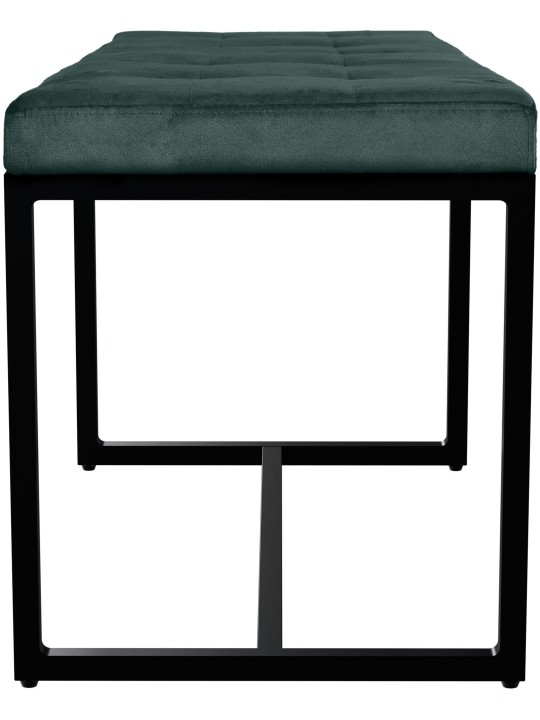 Banc en velours Barci B, vert Banc en velours Barci B, vert