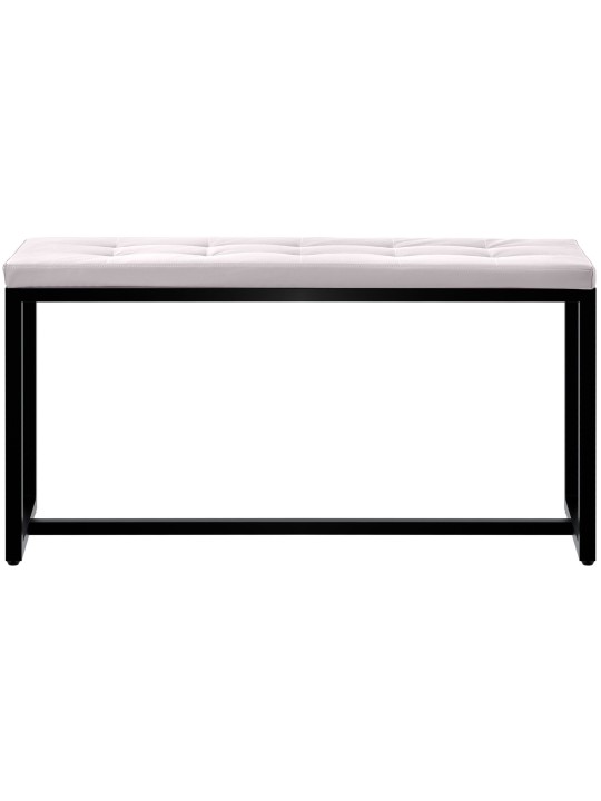 Banc Barci B simili cuir, blanc