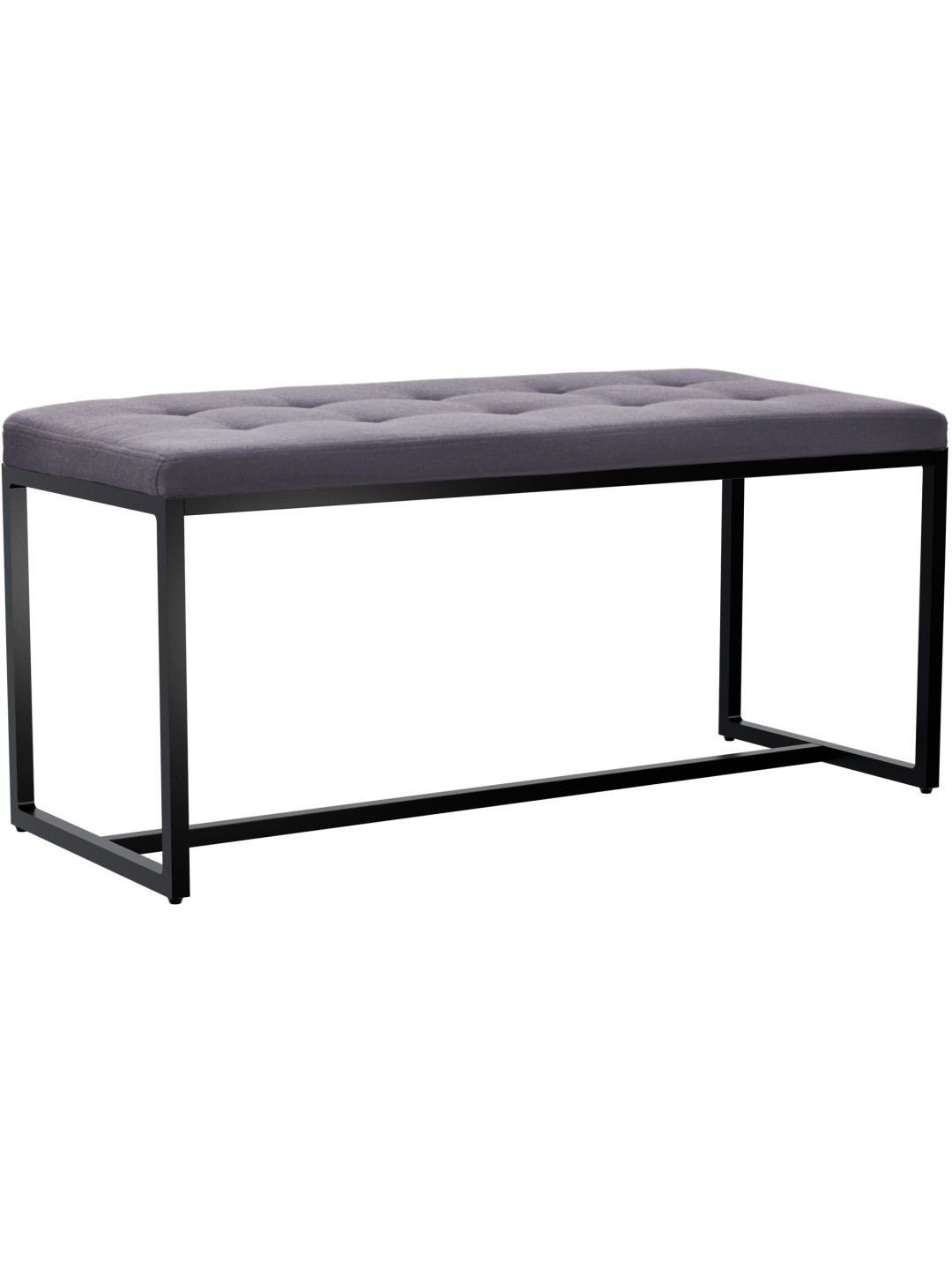 Banc Barci B en tissu, gris foncé