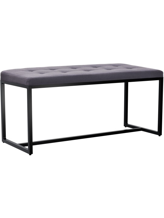 Banc Barci B en tissu, gris foncé