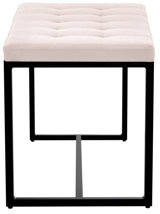Banc Barci B en tissu, crème