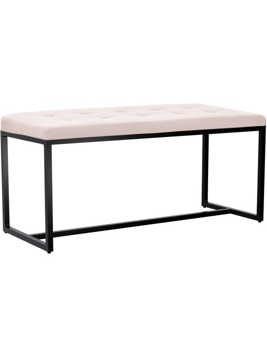 Banc Barci B en tissu, crème