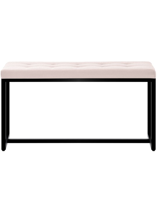 Banc Barci B en tissu, crème
