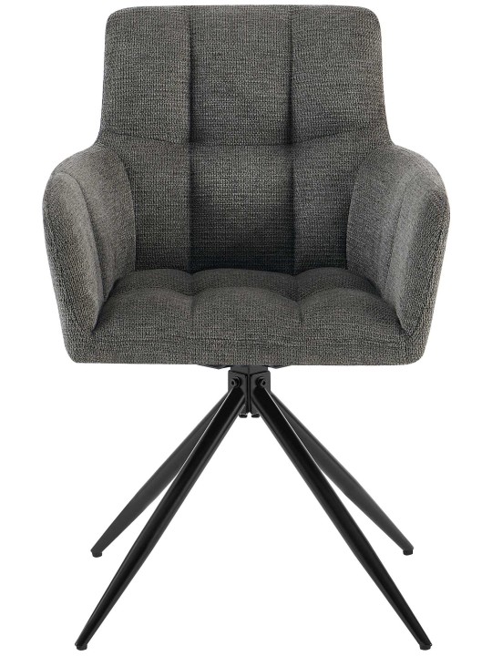 Chaise de salle à manger Jonah tissu, gris foncé Chaise de salle à manger Jonah tissu, gris foncé