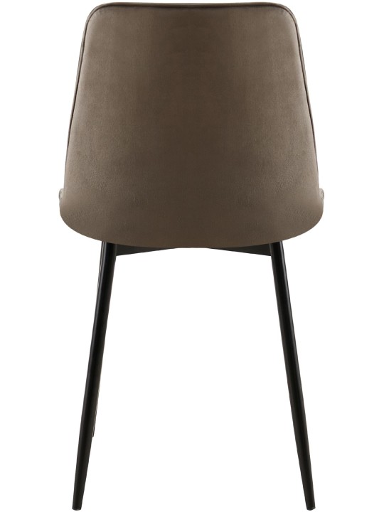 Lot de 2 chaises de salle à manger Gifford velours, anthracite Lot de 2 chaises de salle à manger Gifford velours, anthracite