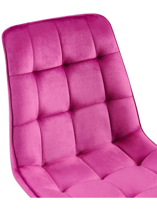 Lot de 2 chaises de salle à manger Gifford velours, lilas