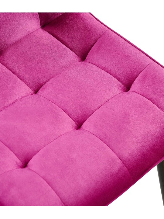 Lot de 2 chaises de salle à manger Gifford velours, lilas