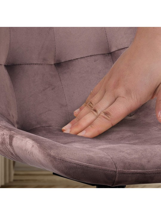 Lot de 2 chaises de salle à manger Merna velours, brun Lot de 2 chaises de salle à manger Merna velours, brun