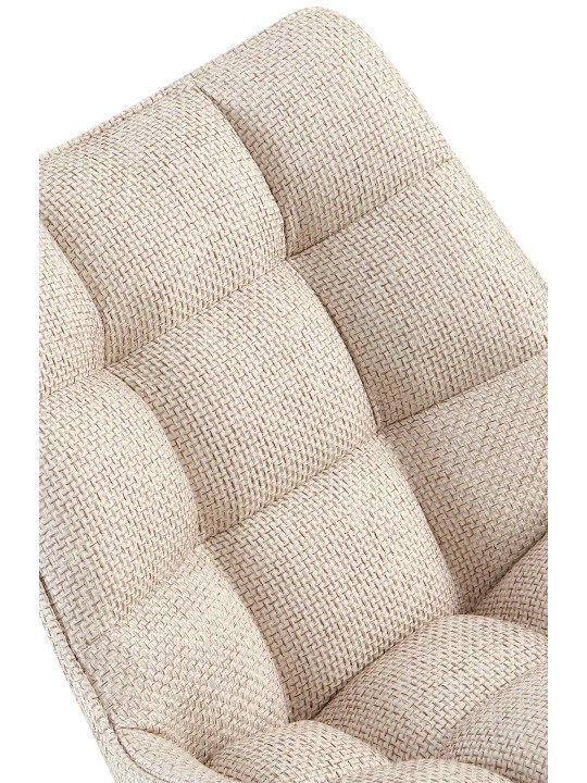 Lot de 2 chaises Saranda tissu, ivoire