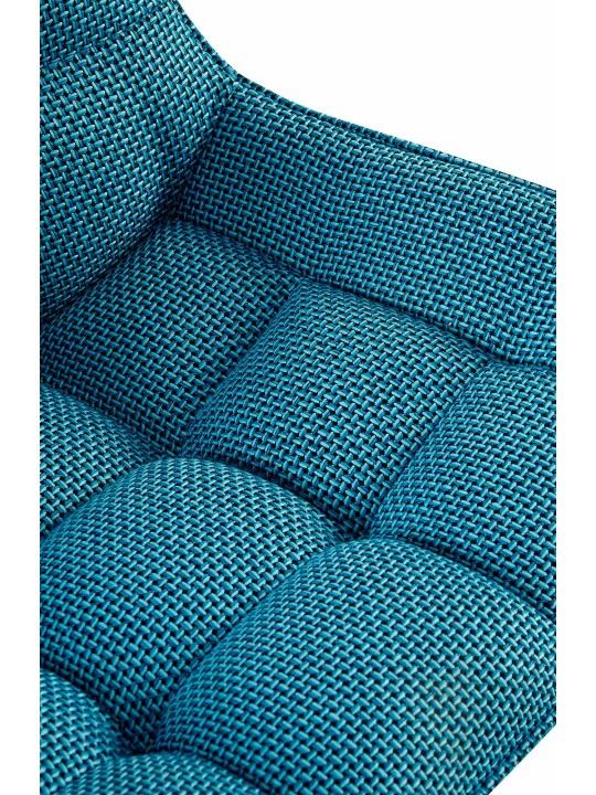 Lot de 2 chaises Saranda tissu, turquoise