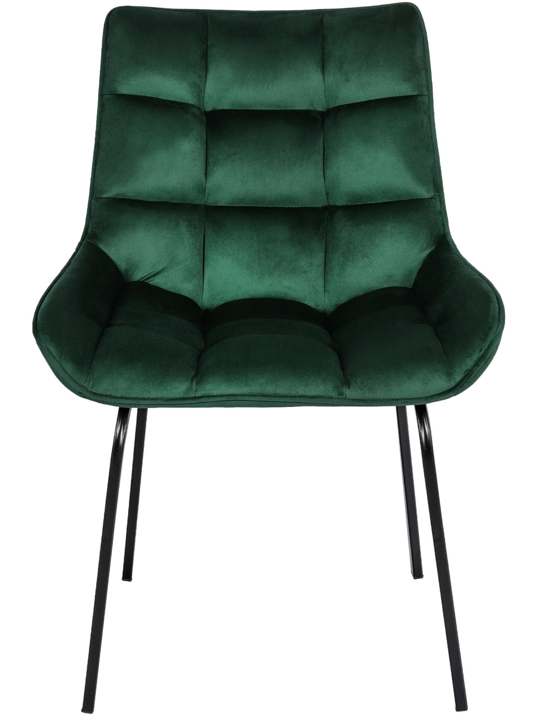 Lot de 2 chaises Saranda velours, vert