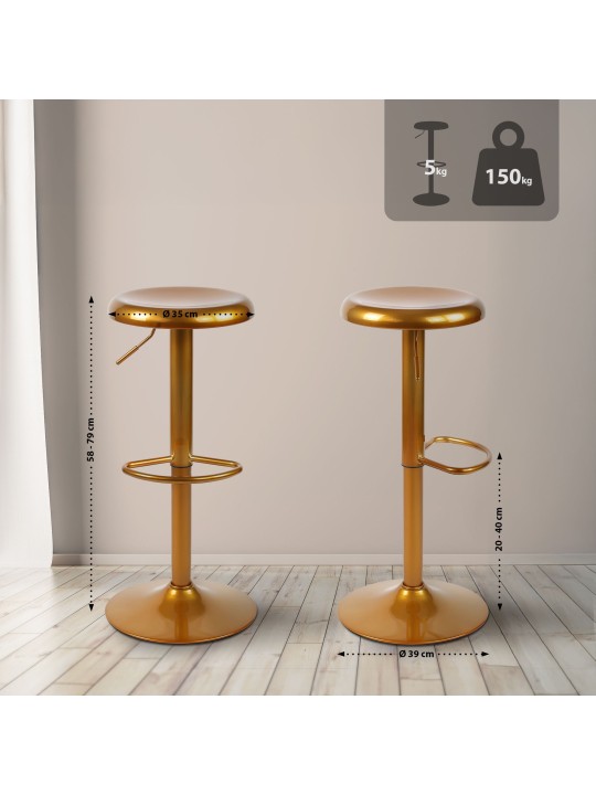 Tabouret de bar Williston, or