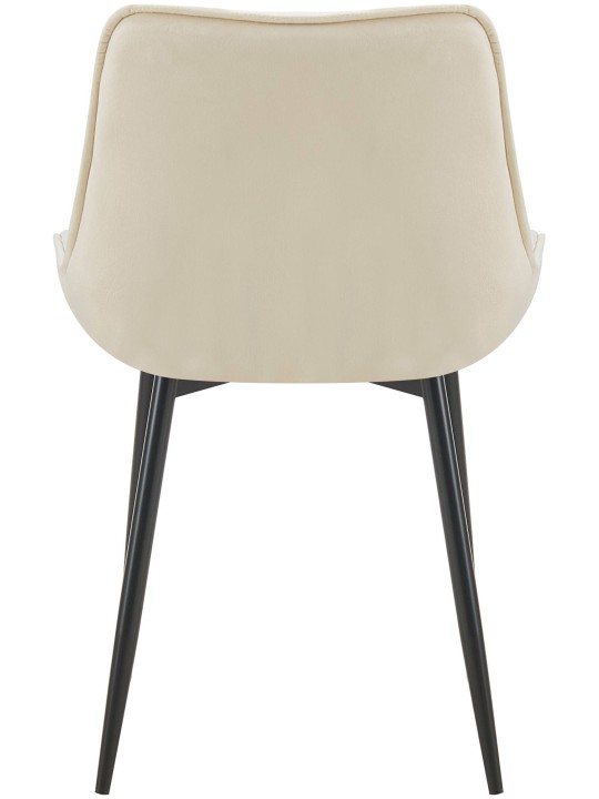 Lot de 2 chaises de salle à manger Wallace velours, crème Lot de 2 chaises de salle à manger Wallace velours, crème