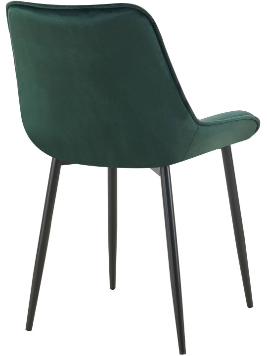 Lot de 2 chaises de salle à manger Wallace velours, vert Lot de 2 chaises de salle à manger Wallace velours, vert