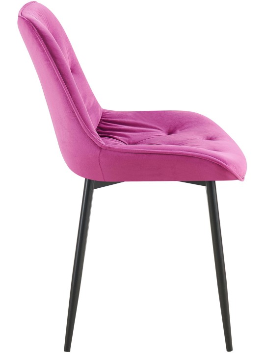 Lot de 2 chaises de salle à manger Wallace velours, lilas Lot de 2 chaises de salle à manger Wallace velours, lilas