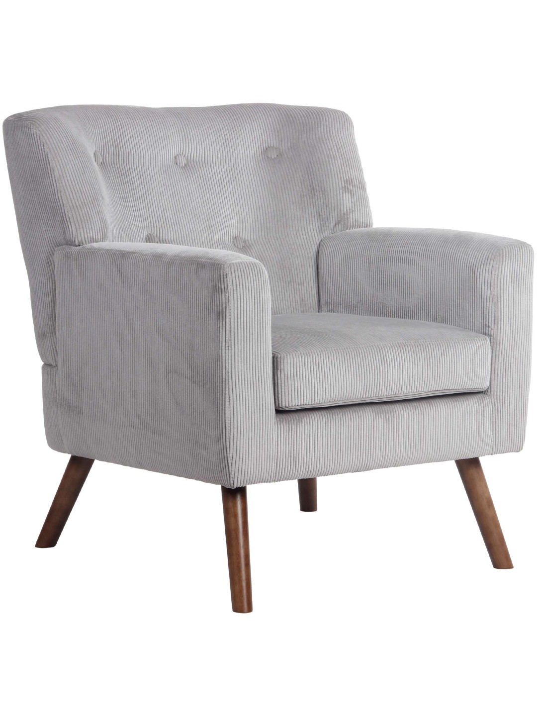 Fauteuil Kioni Cord, gris