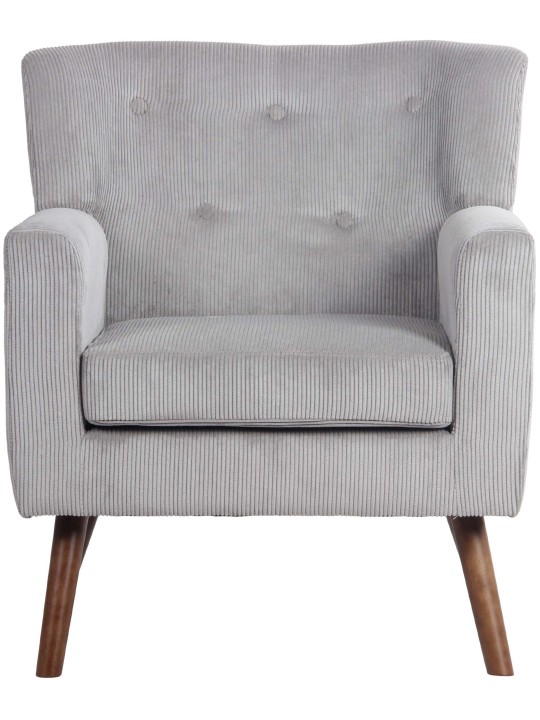 Fauteuil Kioni Cord, gris