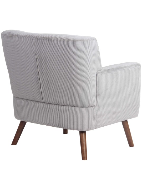 Fauteuil Kioni Cord, gris