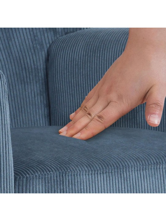 Fauteuil Kioni Cord, bleu Fauteuil Kioni Cord, bleu