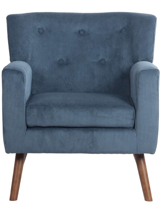 Fauteuil Kioni Cord, bleu Fauteuil Kioni Cord, bleu