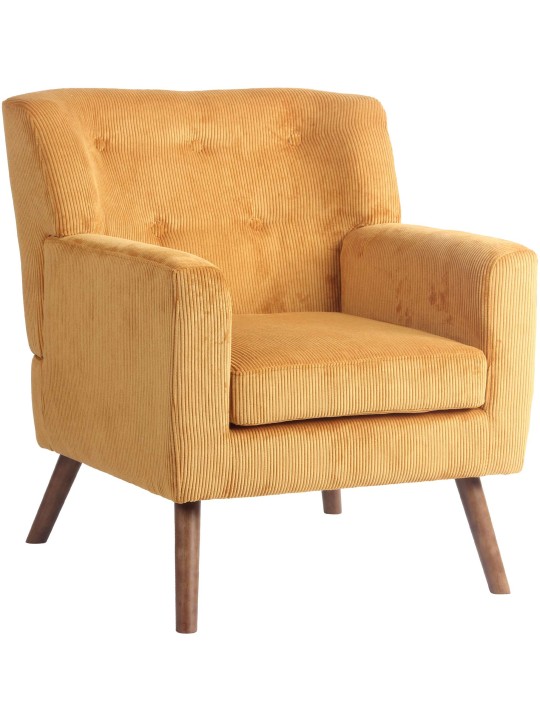 Fauteuil Kioni Cord, orange