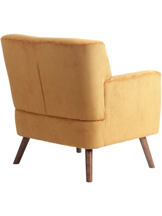 Fauteuil Kioni Cord, orange