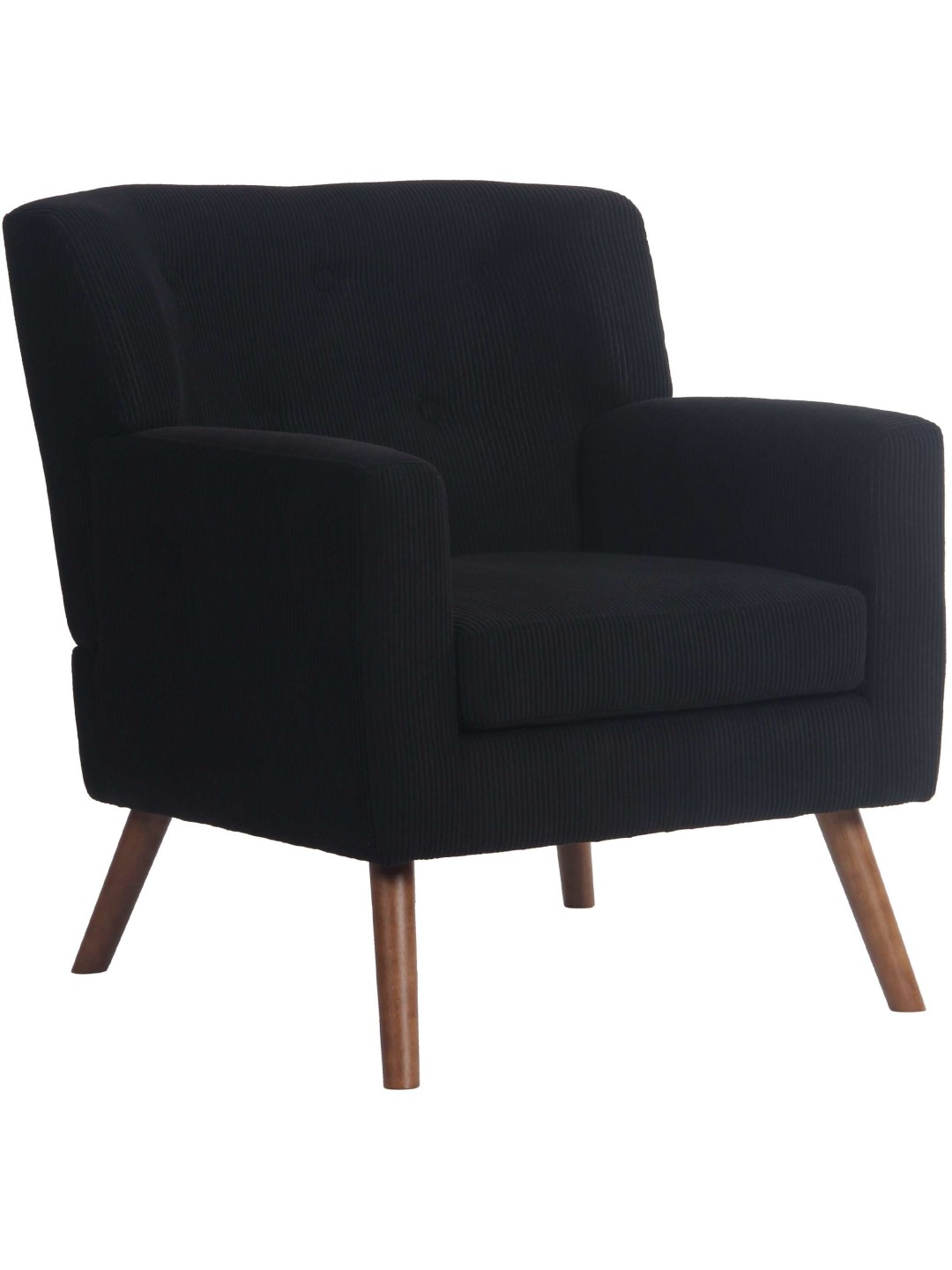 Fauteuil Kioni Cord, noir
