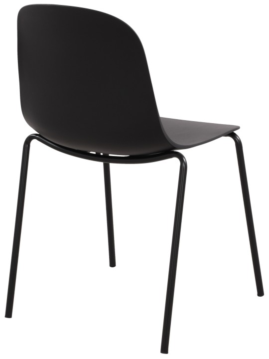 Lot de 2 chaises Hardin, noir Lot de 2 chaises Hardin, noir