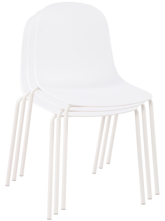 Lot de 2 chaises Hardin, blanc