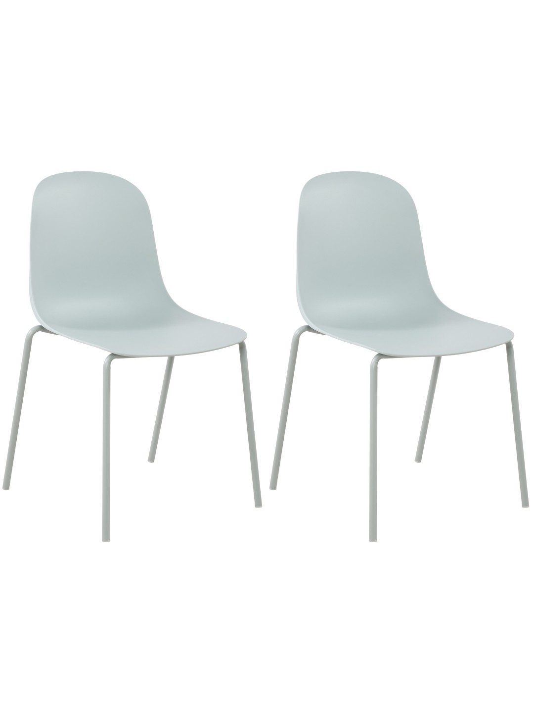 Lot de 2 chaises Hardin, turquoise