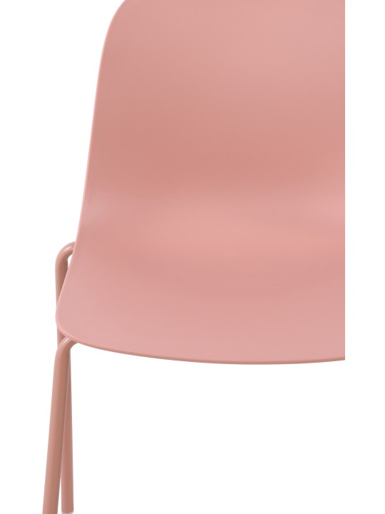 Lot de 2 chaises Hardin, rose