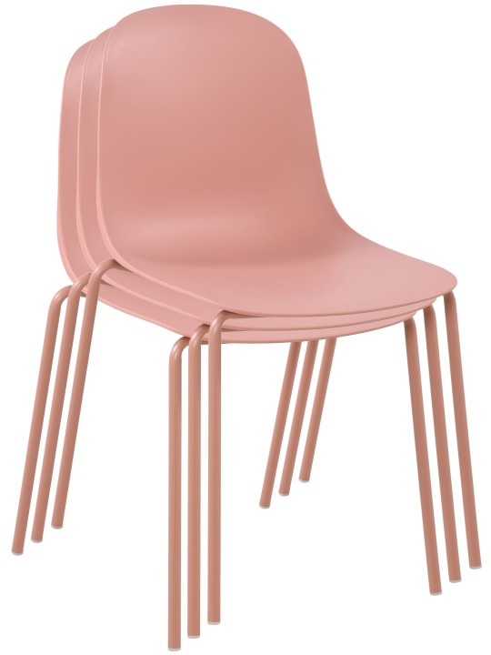 Lot de 2 chaises Hardin, rose